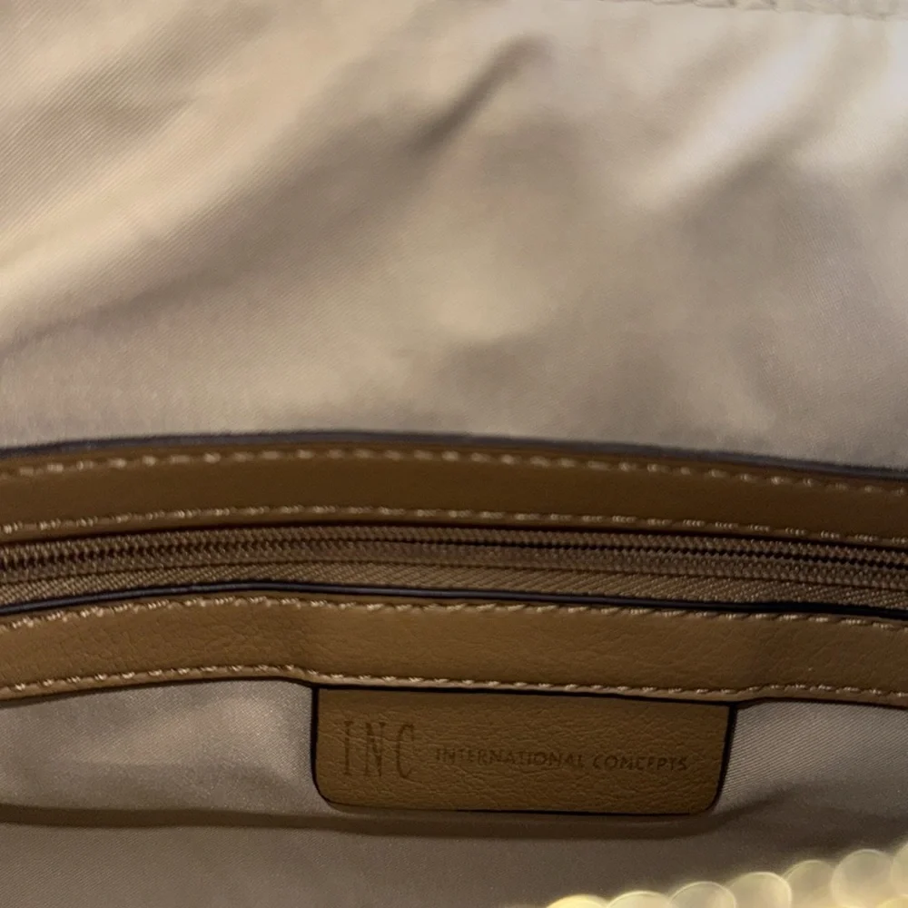 INC- Leather Hobo Bag 13 X 14 with a few imperfections